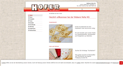 Desktop Screenshot of hofer-weberei.at